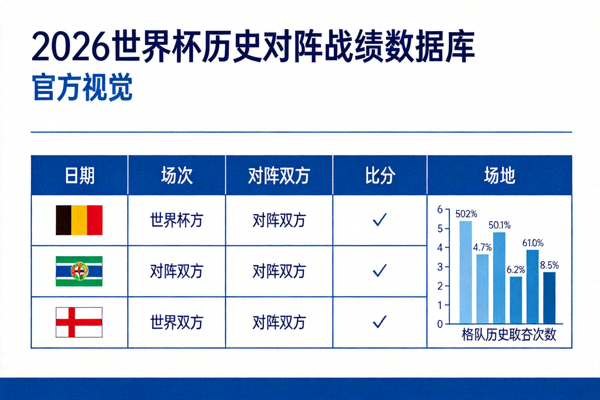 2026世界杯历史对阵战绩数据库-官方视觉